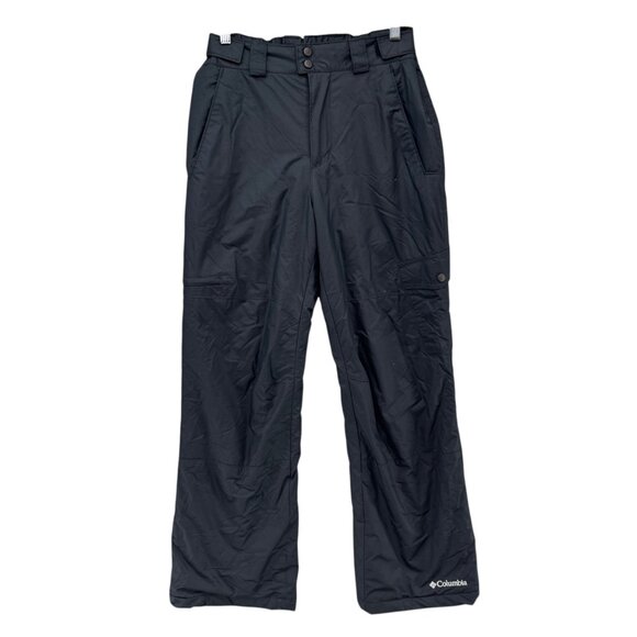 Columbia Snow Gun Ski Pants Mens Black Nylon Lined Insulated Adjustable Size S - Picture 1 of 13